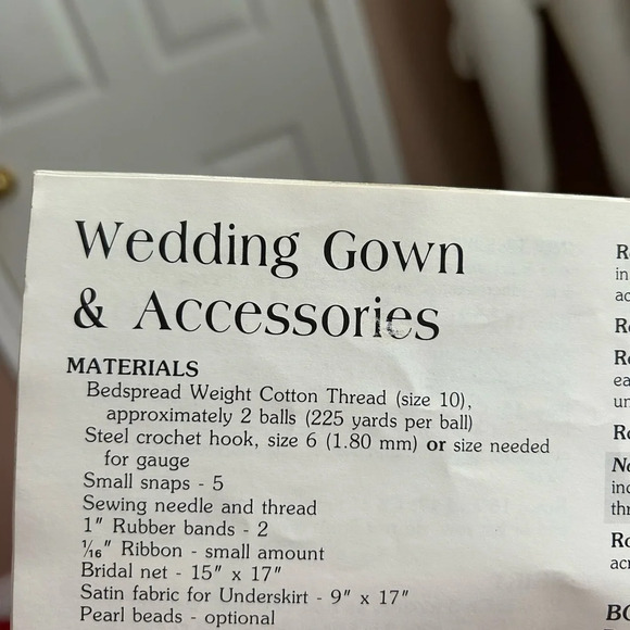 4/$50 Crochet Barbie wedding gown leisure art 2132 patterns 🎁 - Picture 11 of 11